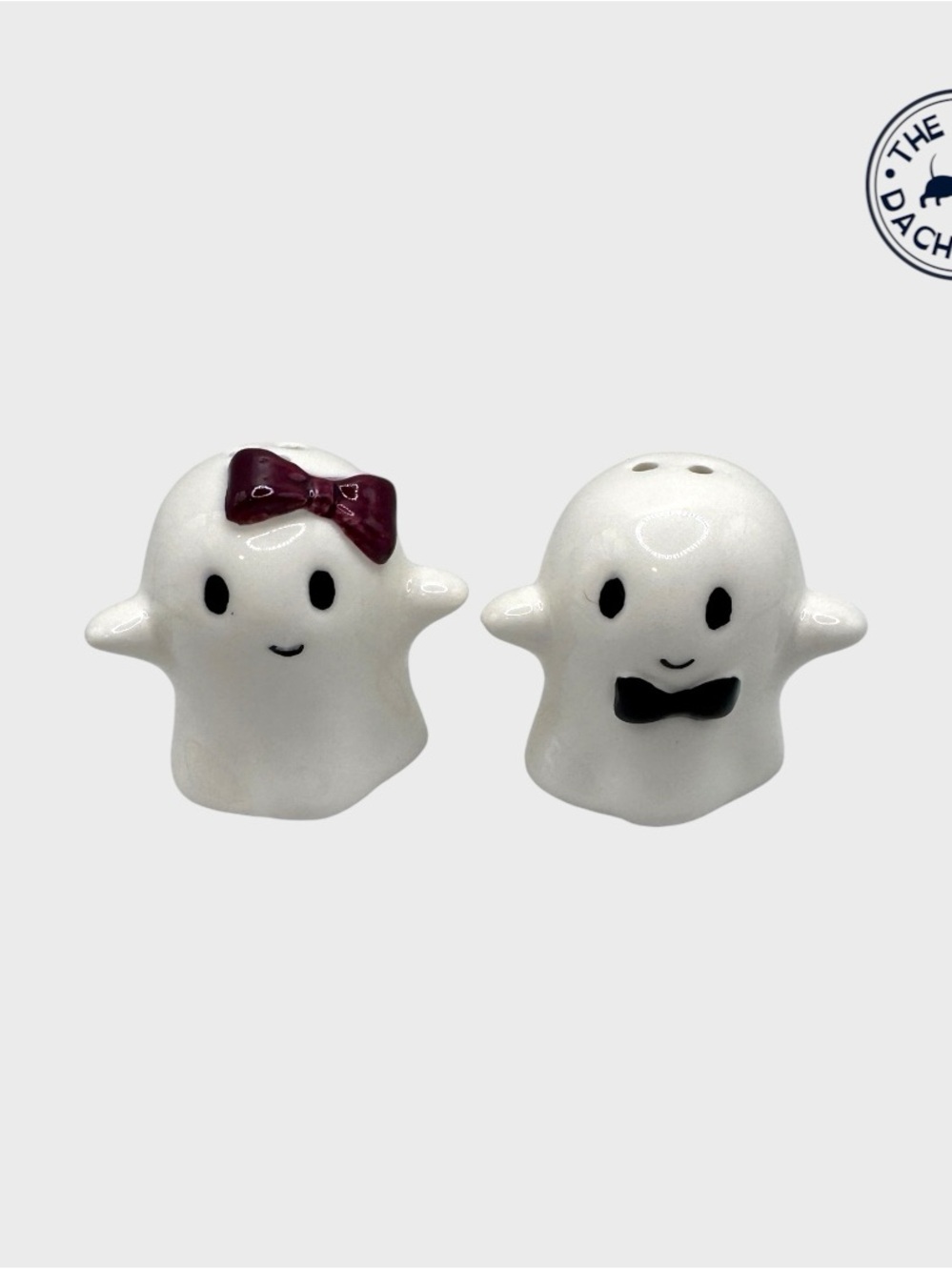 Vintage Small Cute Ghost Salt and Pepper Shaker Set